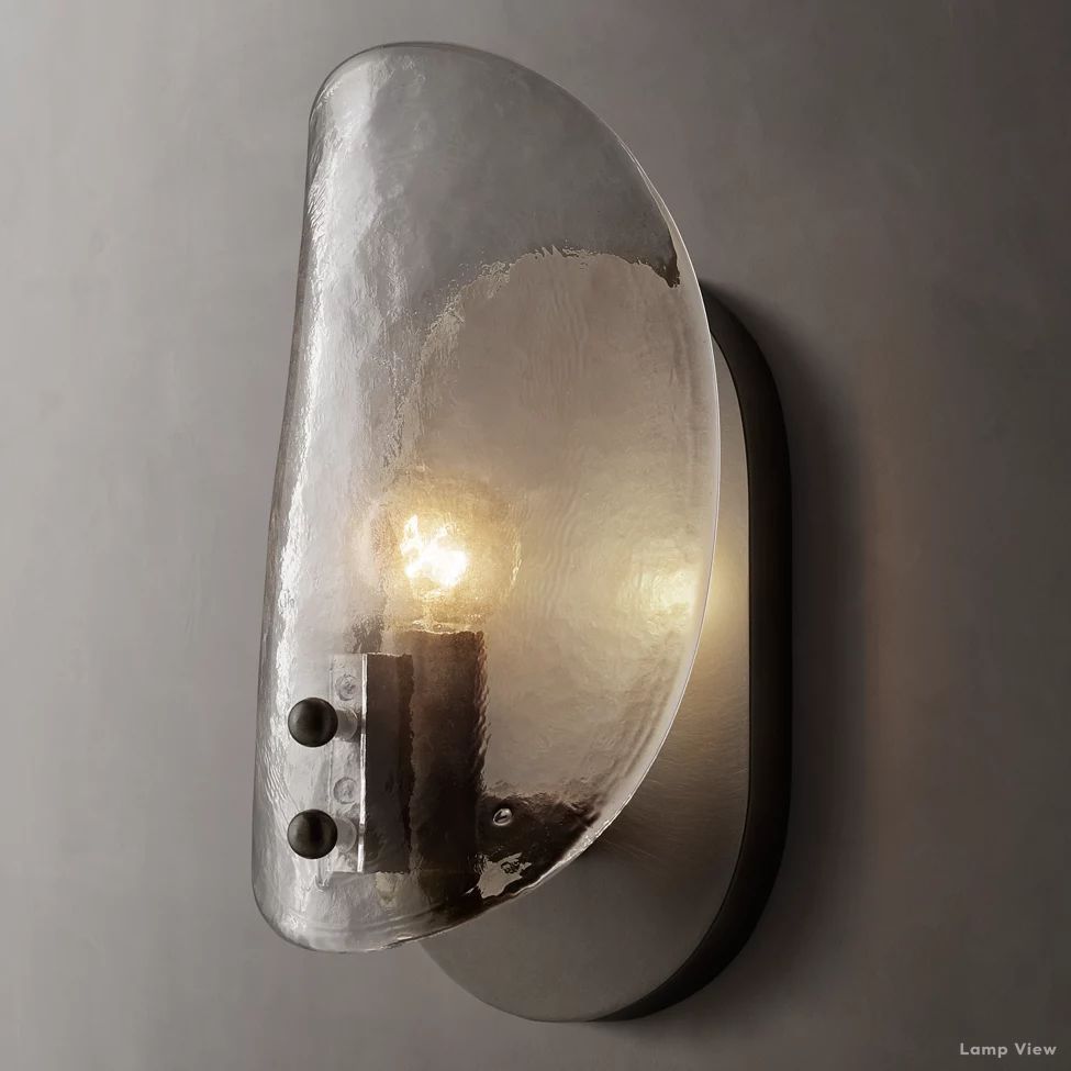 Shell Airy Glass Wall Sconce