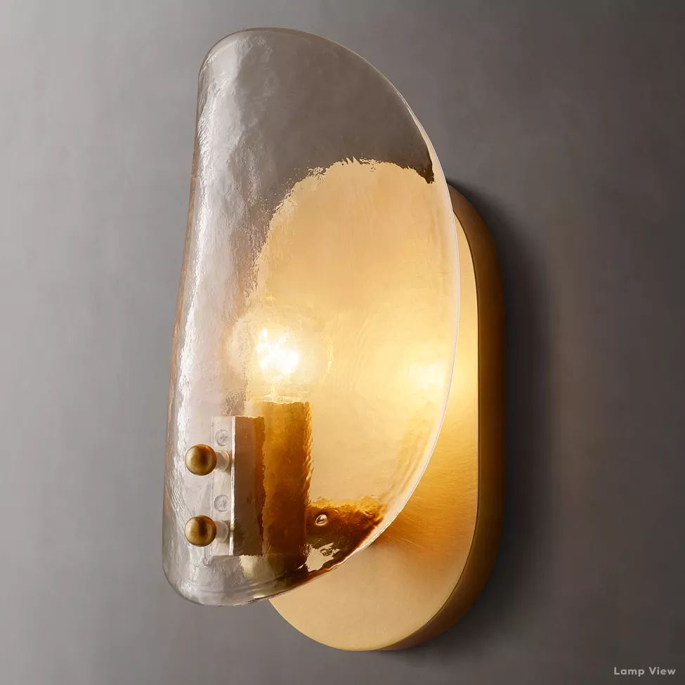 Shell Airy Glass Wall Sconce