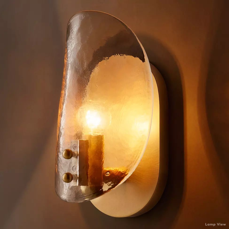Shell Airy Glass Wall Sconce