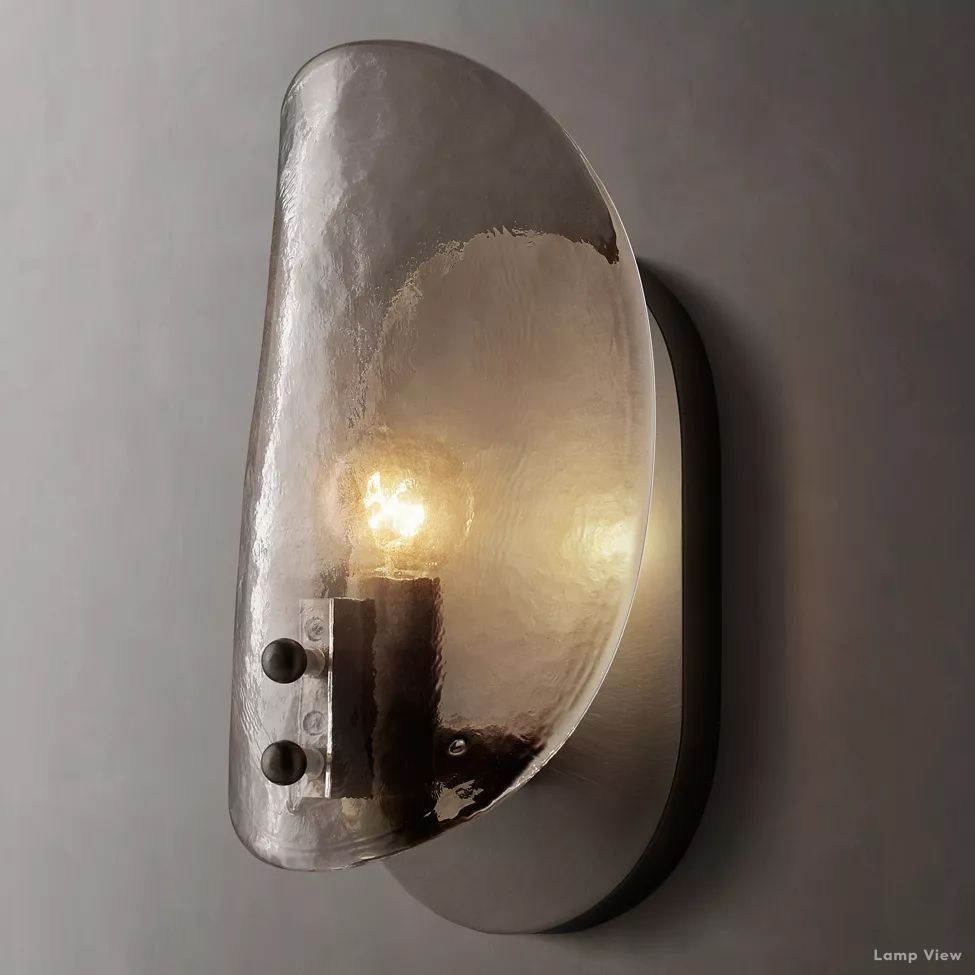 Shell Airy Glass Wall Sconce