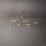 Lily Arcing Glass Round Chandelier 96"