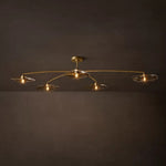 Lily Arcing Glass Flush Mount