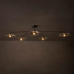 Lily Arcing Glass Flush Mount