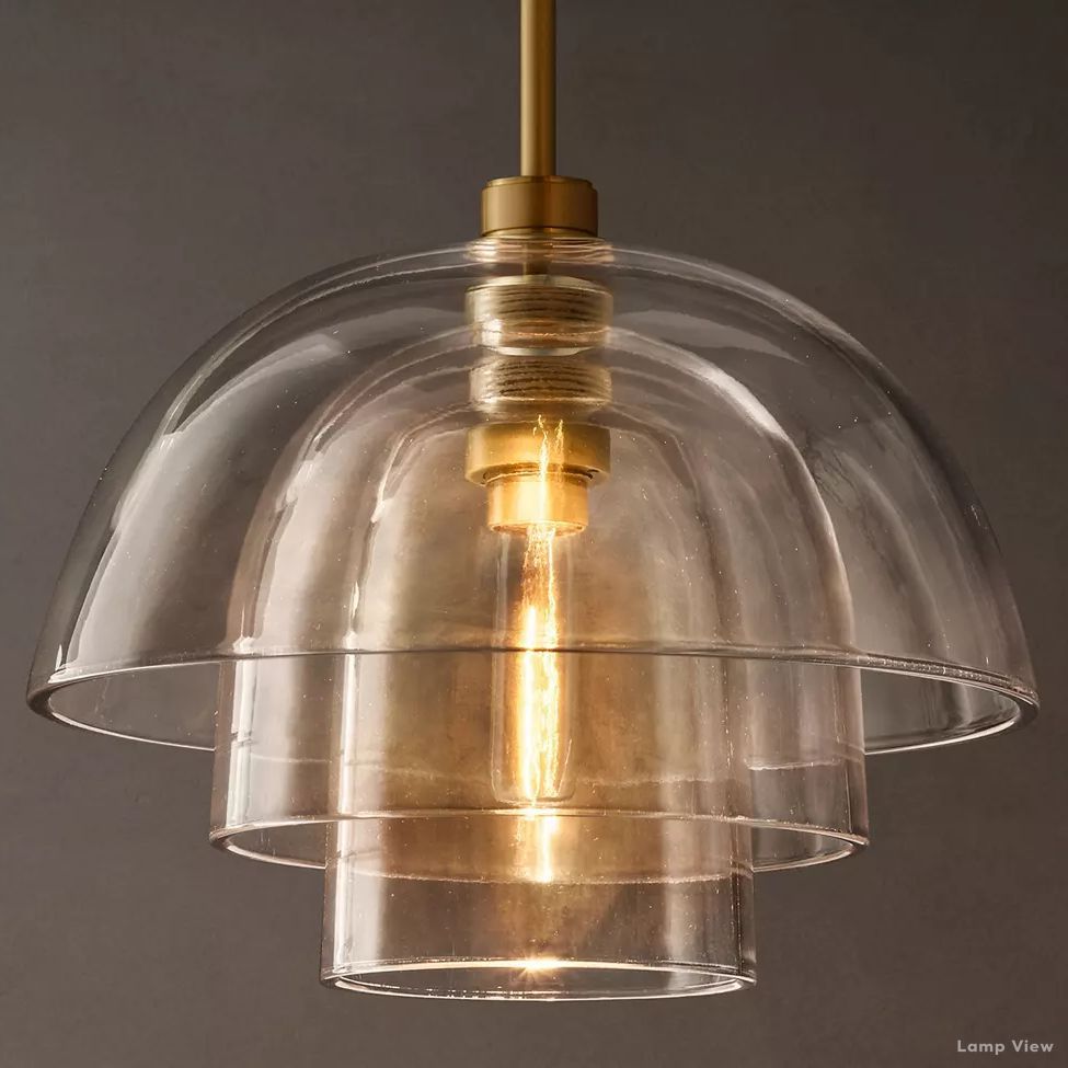 Blom Glass Cloche Pendant Light