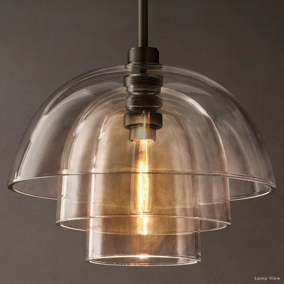 Blom Glass Cloche Pendant Light