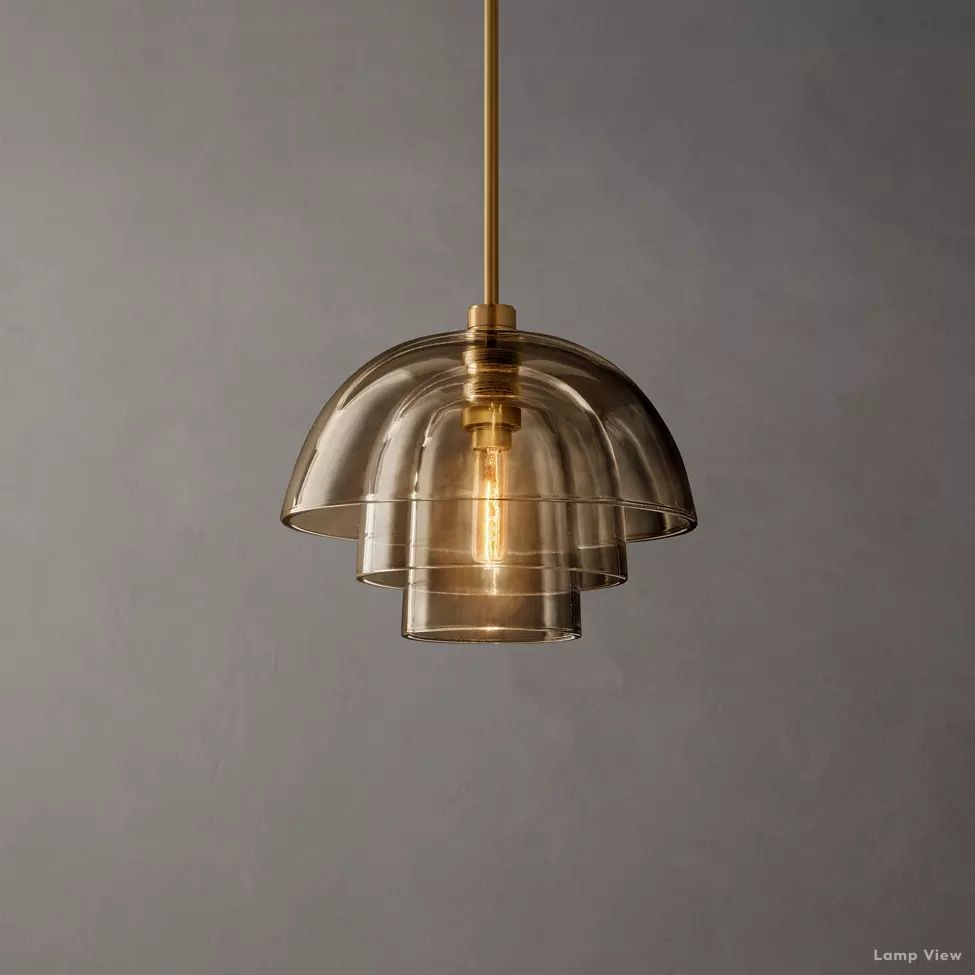 Blom Glass Cloche Pendant Light