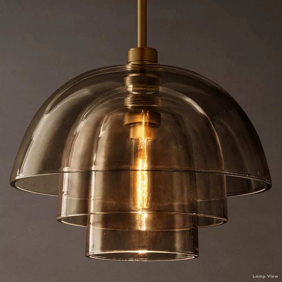 Blom Glass Cloche Pendant Light