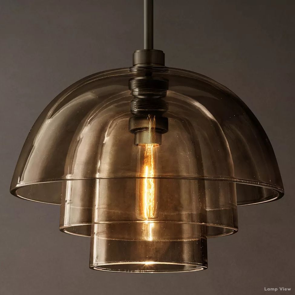 Blom Glass Cloche Pendant Light