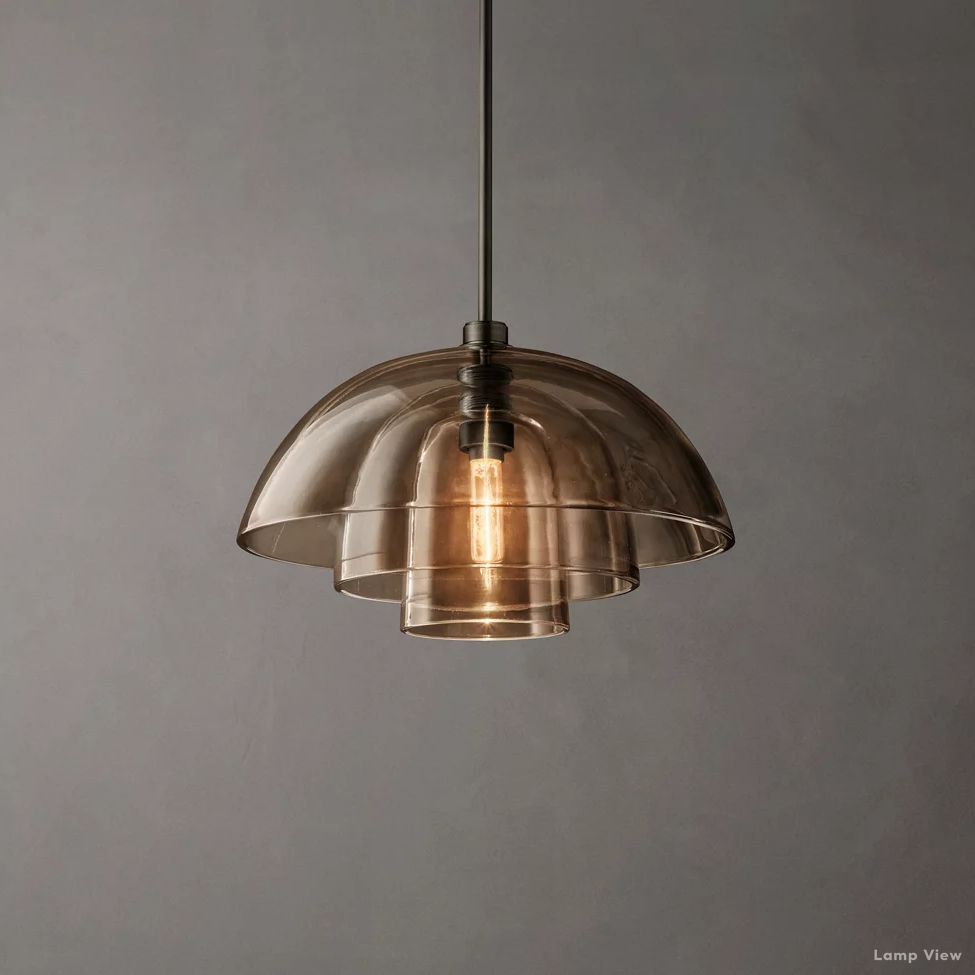 Blom Glass Cloche Pendant Light
