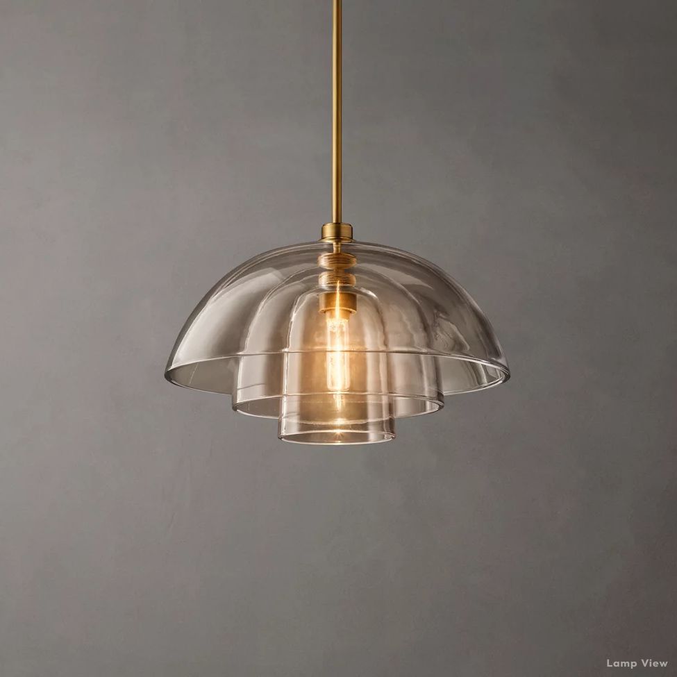 Blom Glass Cloche Pendant Light