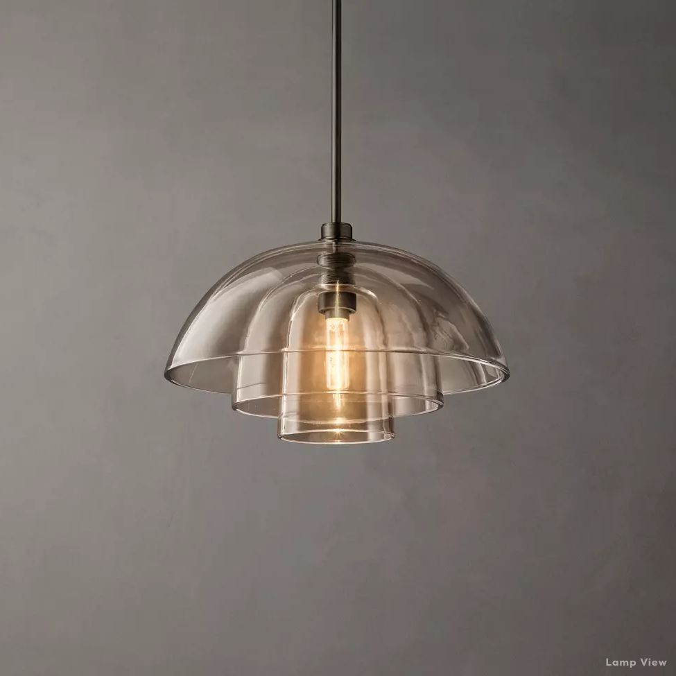 Blom Glass Cloche Pendant Light