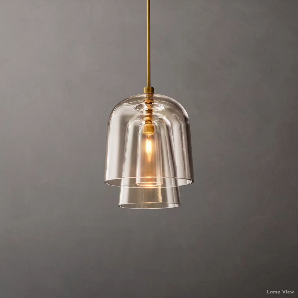 Blom Glass Flute Pendant Light