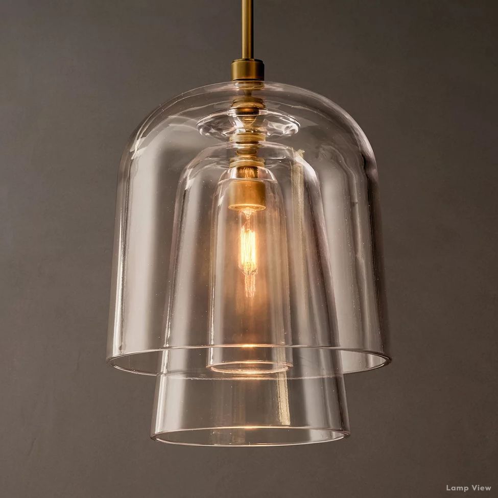 Blom Glass Flute Pendant Light