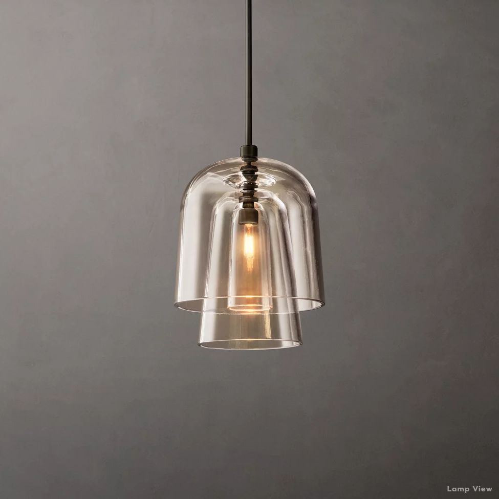 Blom Glass Flute Pendant Light