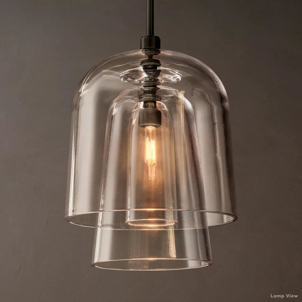 Blom Glass Flute Pendant Light