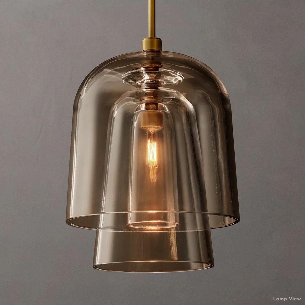 Blom Glass Flute Pendant Light