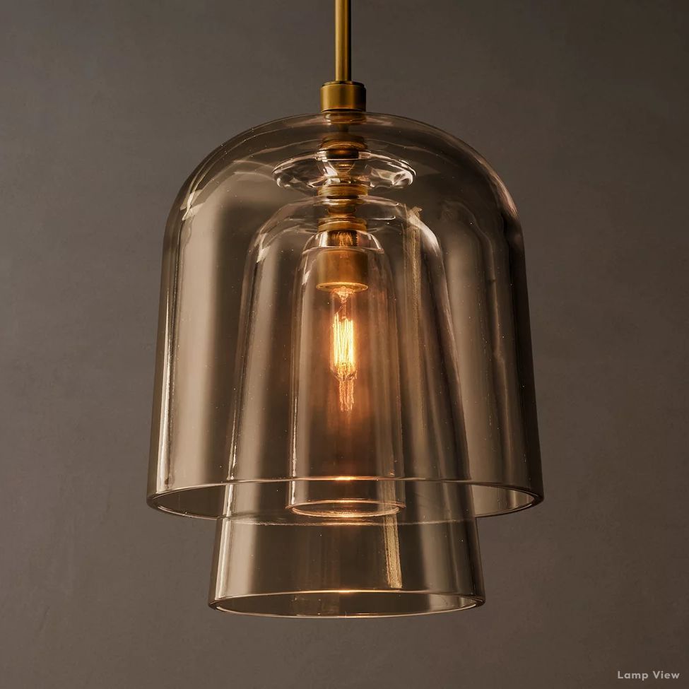 Blom Glass Flute Pendant Light