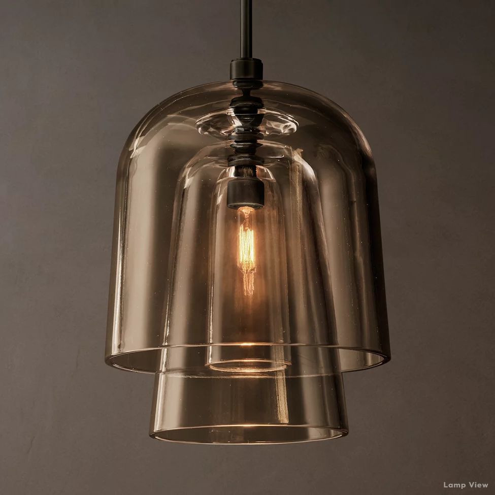 Blom Glass Flute Pendant Light