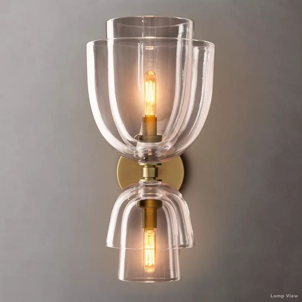 Blom Glass Grand Cloche Wall Sconce
