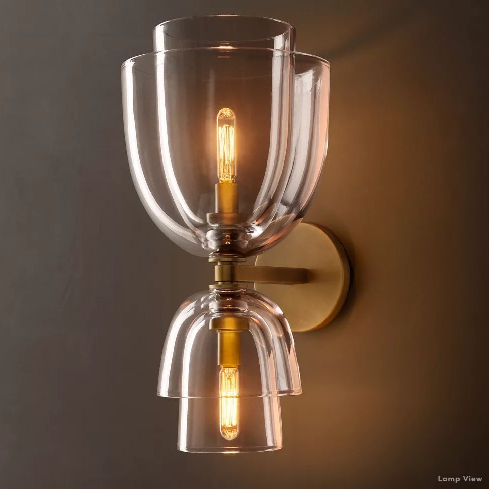Blom Glass Grand Cloche Wall Sconce