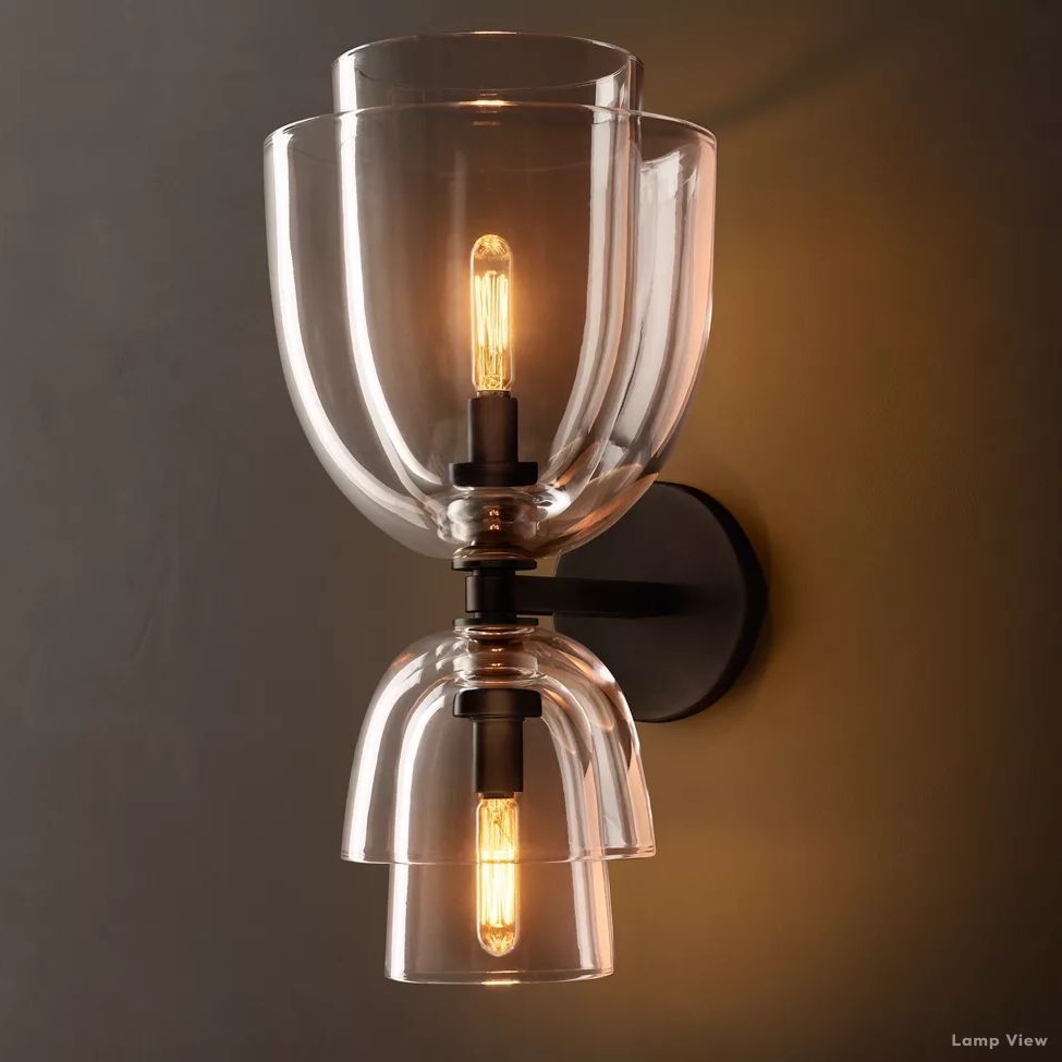 Blom Glass Grand Cloche Wall Sconce