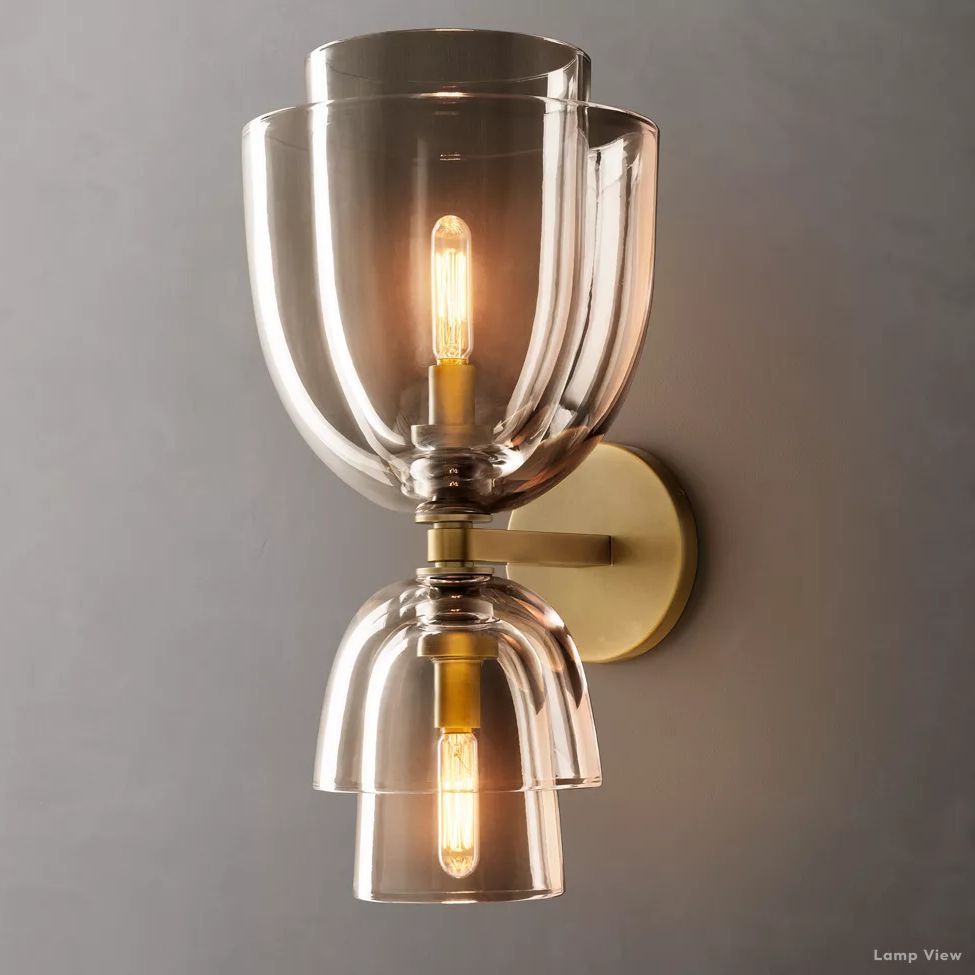 Blom Glass Grand Cloche Wall Sconce