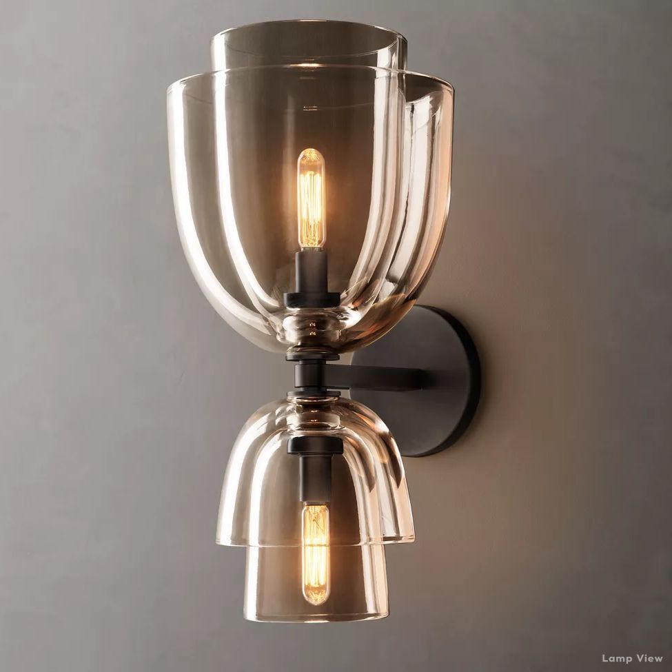 Blom Glass Grand Cloche Wall Sconce