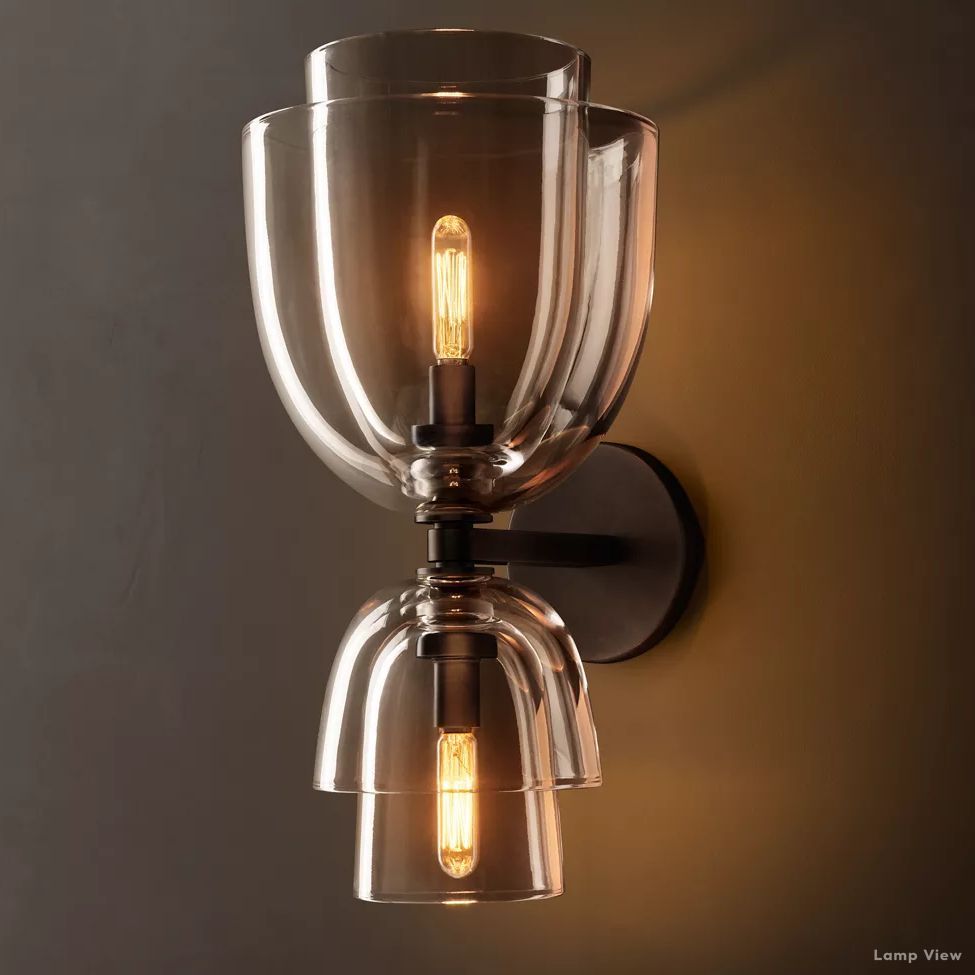 Blom Glass Grand Cloche Wall Sconce