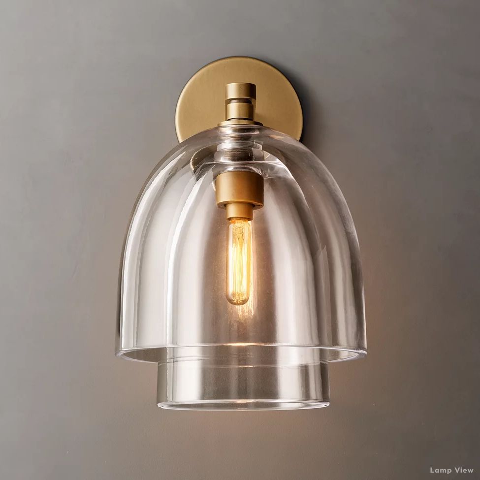 Blom Glass Cloche Wall Sconce