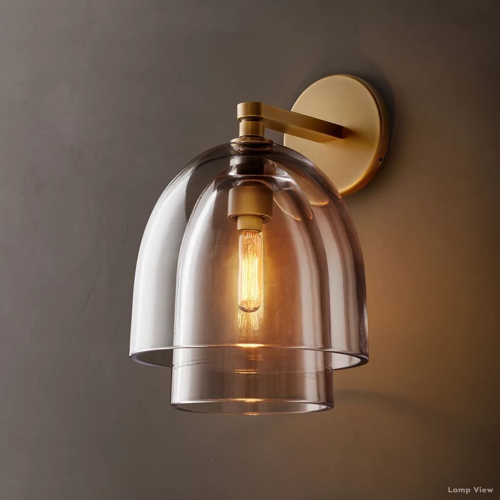Blom Glass Cloche Wall Sconce