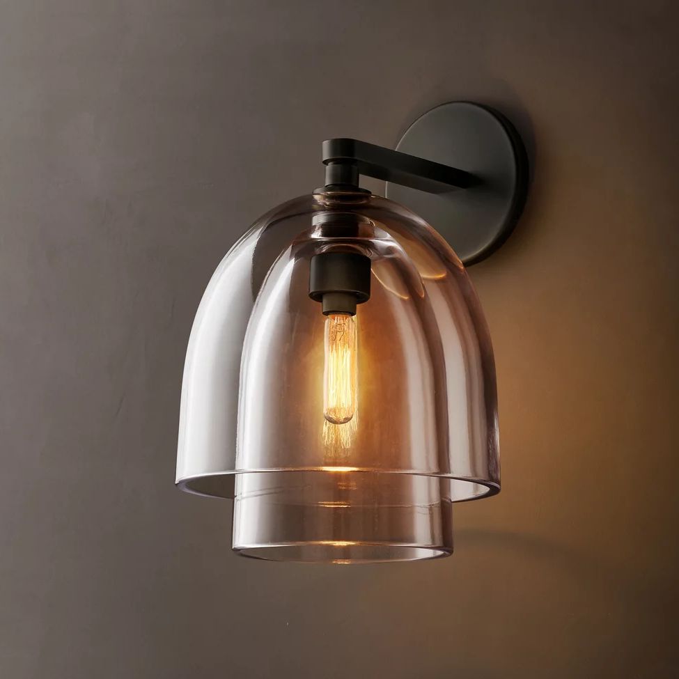Blom Glass Cloche Wall Sconce