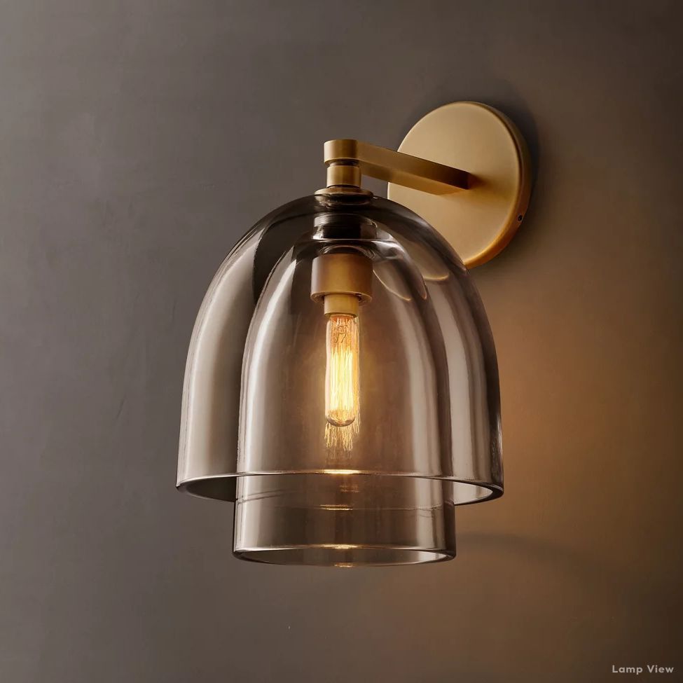 Blom Glass Cloche Wall Sconce