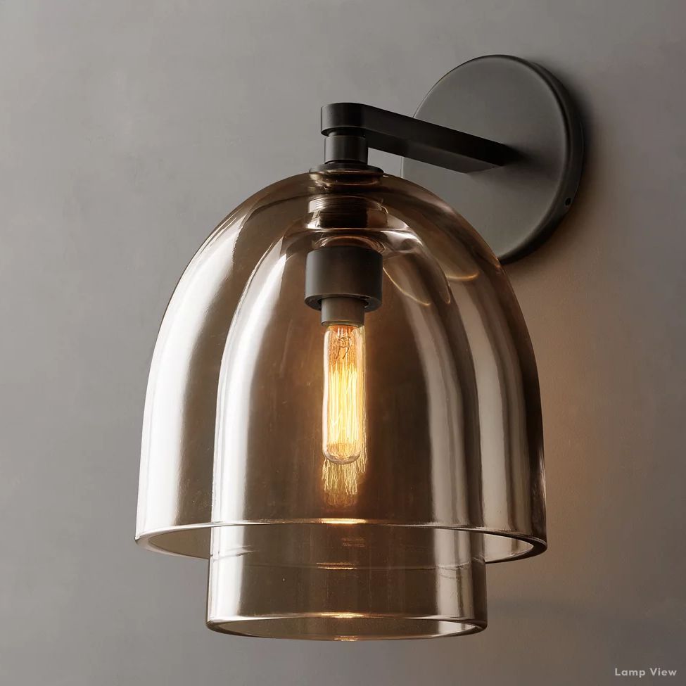 Blom Glass Cloche Wall Sconce