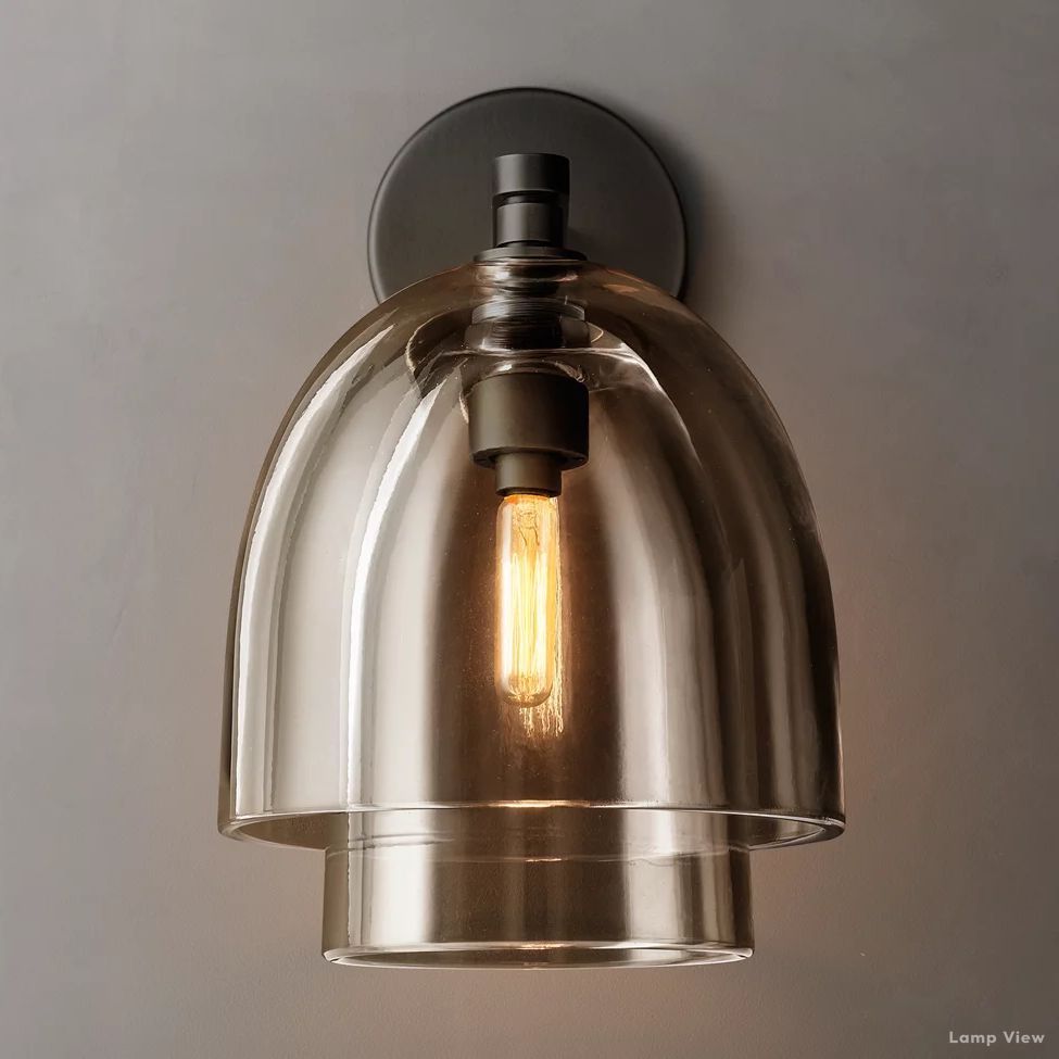 Blom Glass Cloche Wall Sconce