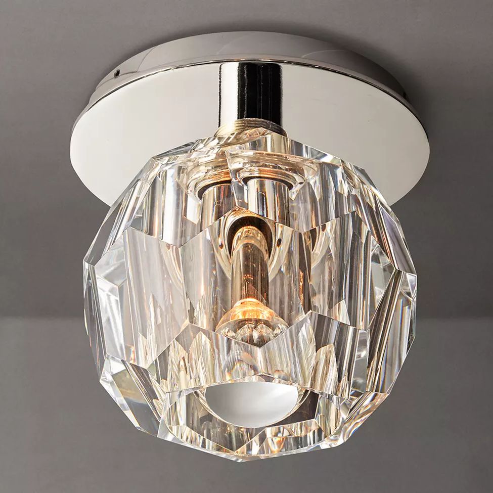 Boule Geometric Cristal Flush Mount 6"