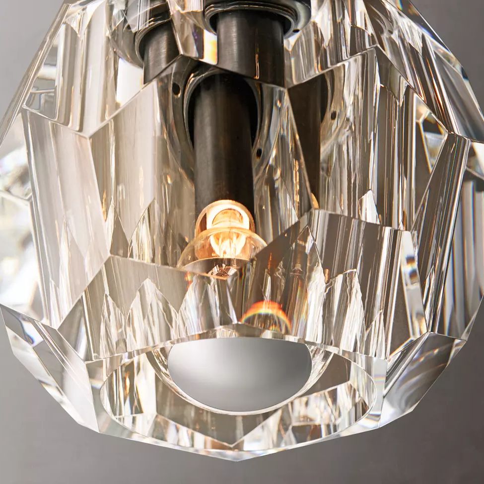 Boule Geometric Cristal Flush Mount 6"