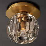 Boule Geometric Cristal Flush Mount 6"