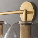 Utilitaire Globe Shade Double Wall Sconce