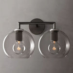 Utilitaire Globe Shade Double Wall Sconce
