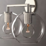 Utilitaire Globe Shade Double Wall Sconce