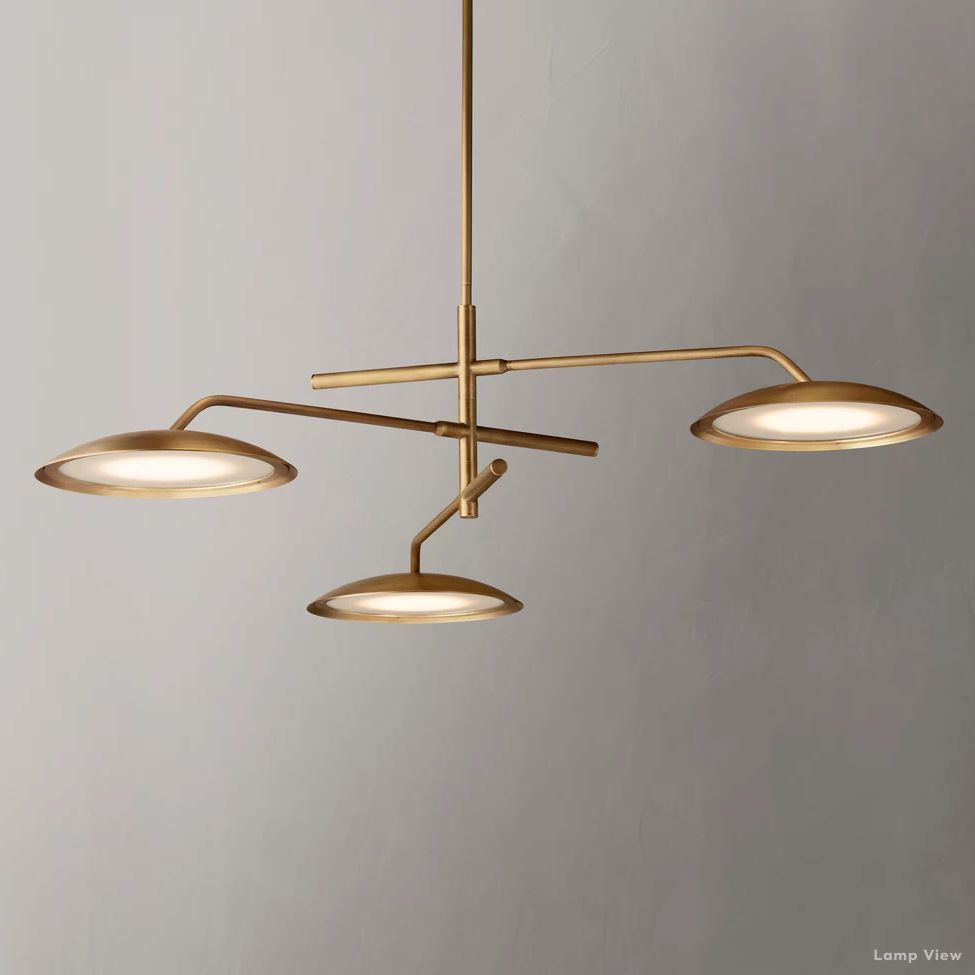 Asher Offset Disc Round Chandelier