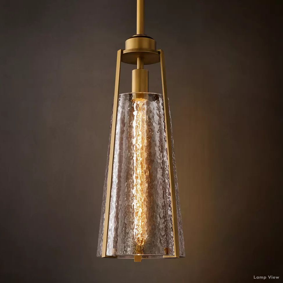 Arpege Funnel Glass Pendant Light