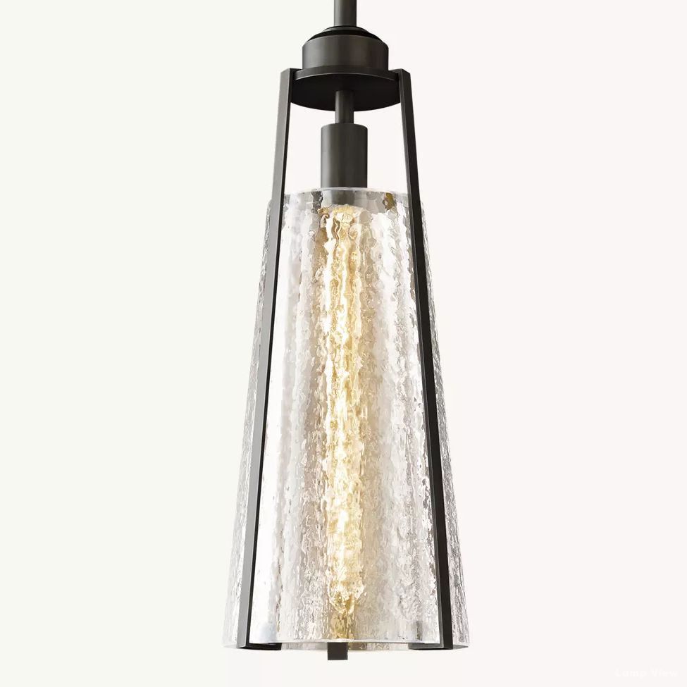 Arpege Funnel Glass Pendant Light