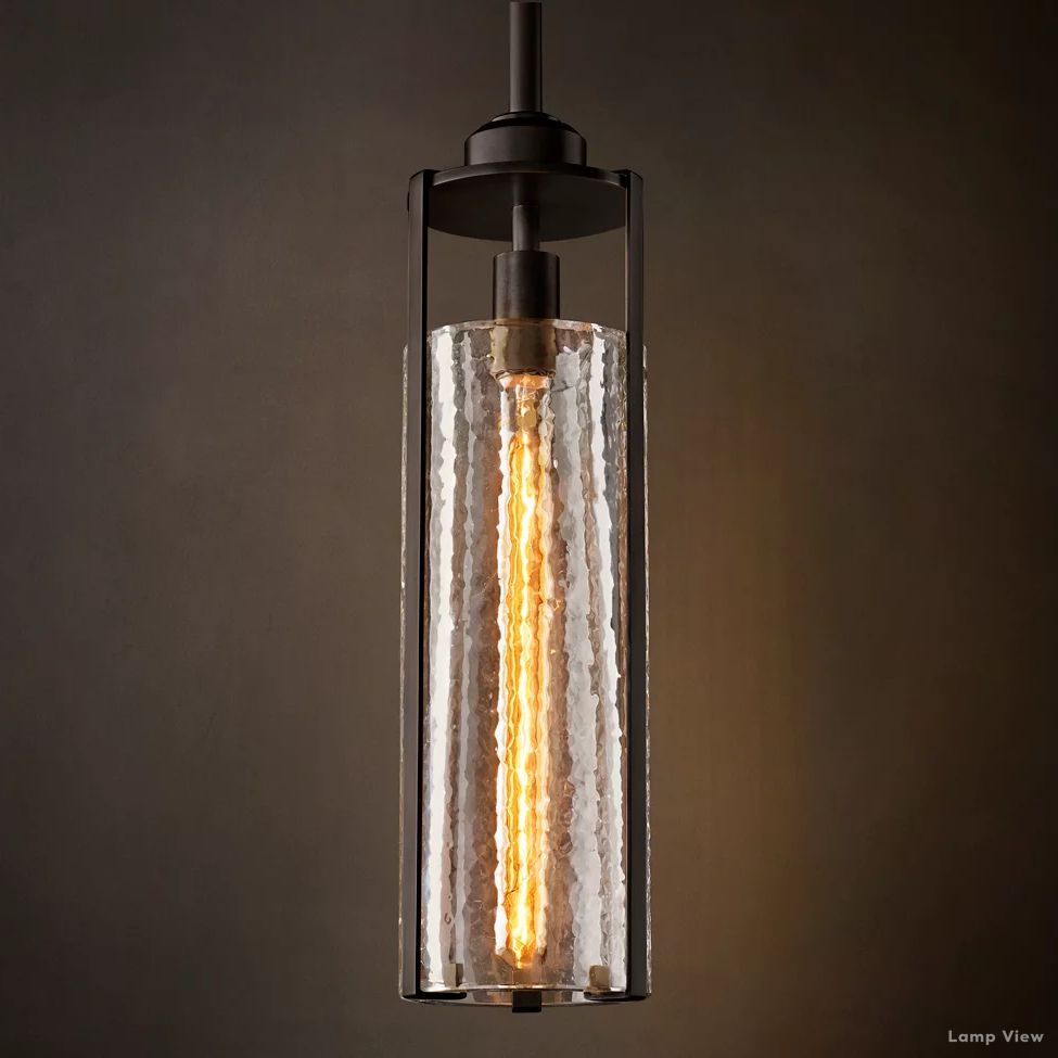 Arpege Cylinder Glass Pendant Light