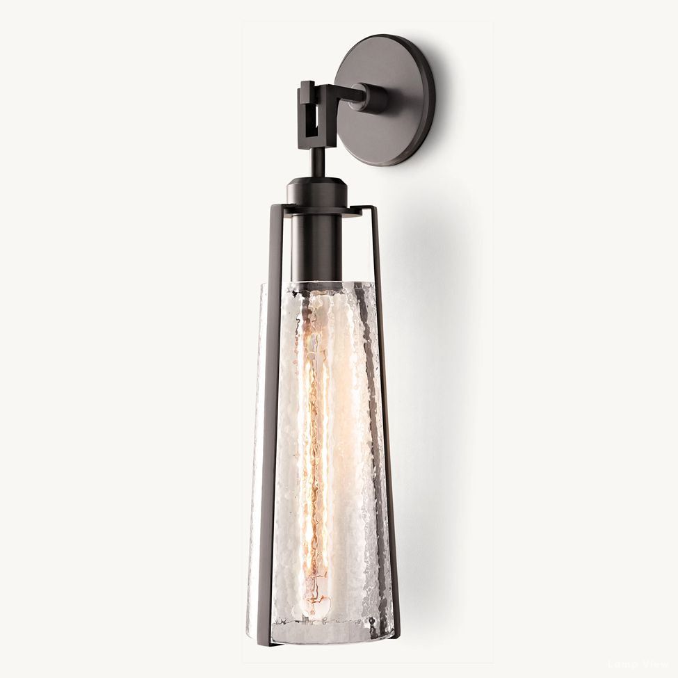 Arpege Funnel Glass Wall Sconce