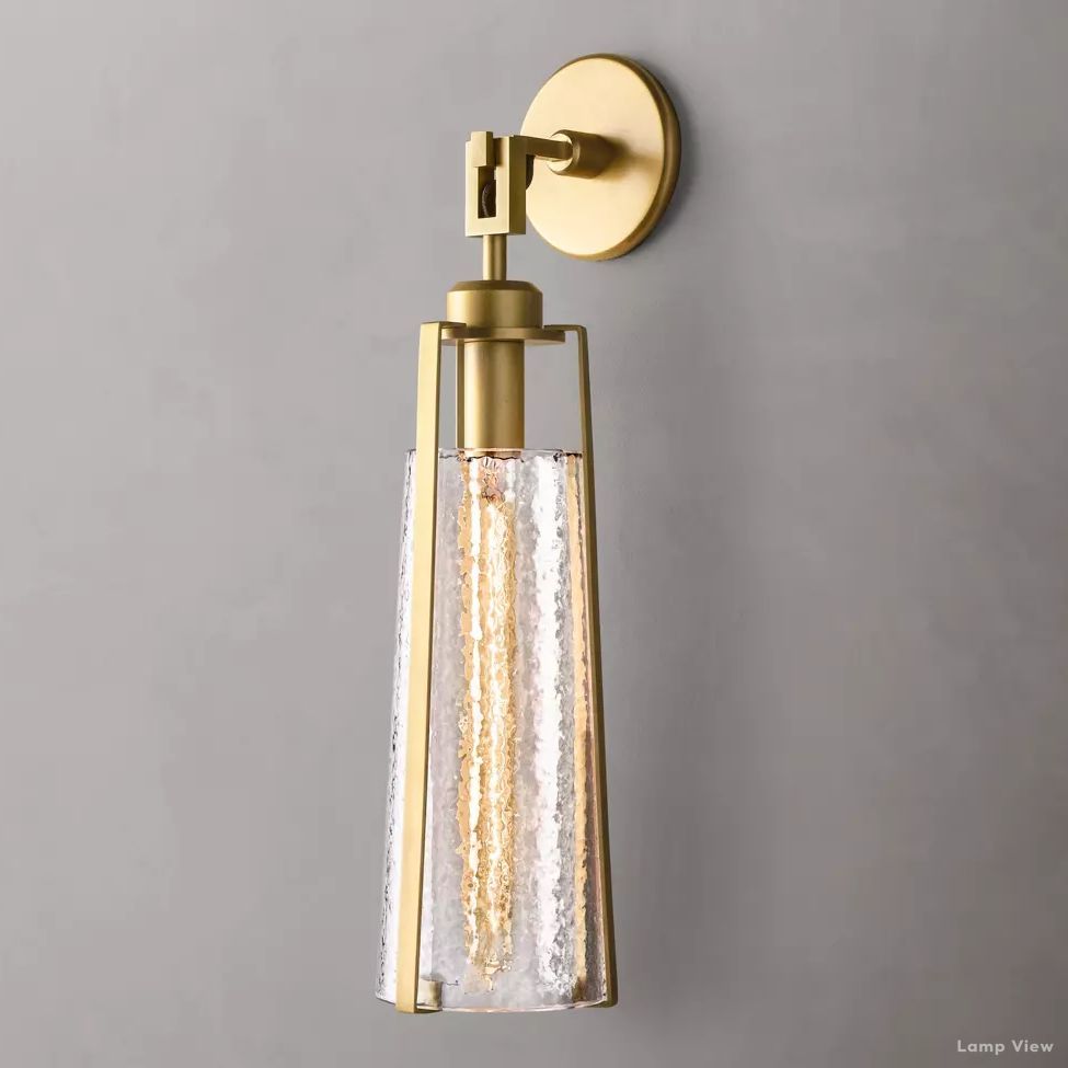 Arpege Funnel Glass Wall Sconce