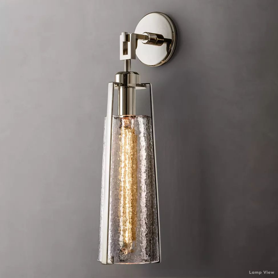 Arpege Funnel Glass Wall Sconce