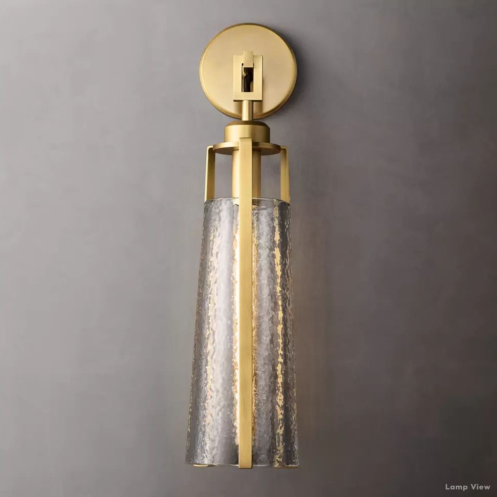 Arpege Funnel Glass Wall Sconce