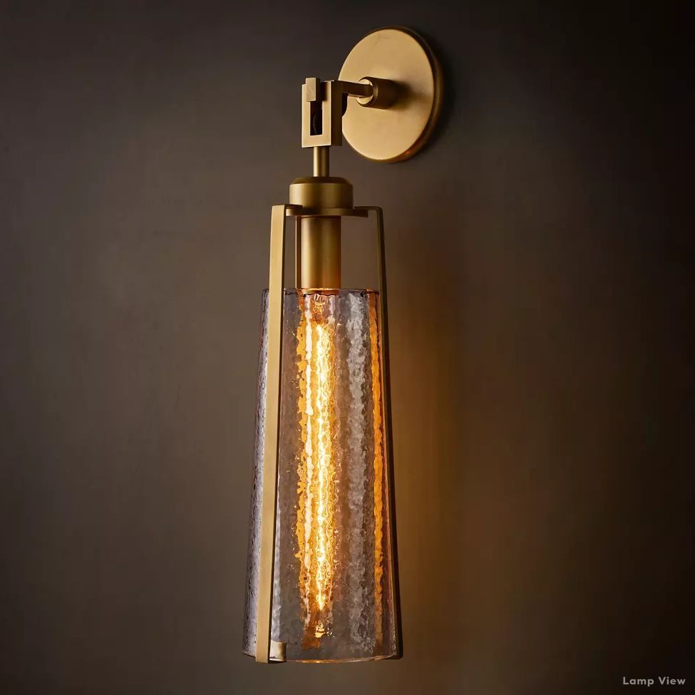 Arpege Funnel Glass Wall Sconce