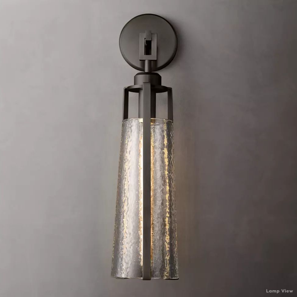 Arpege Funnel Glass Wall Sconce